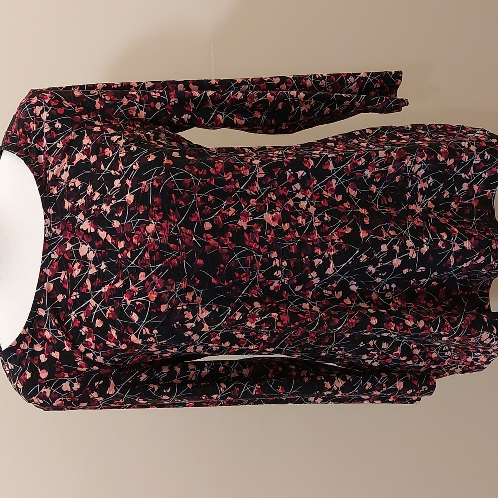 Croft & Barrow 3/4 Sleeve Textured Blouse Top